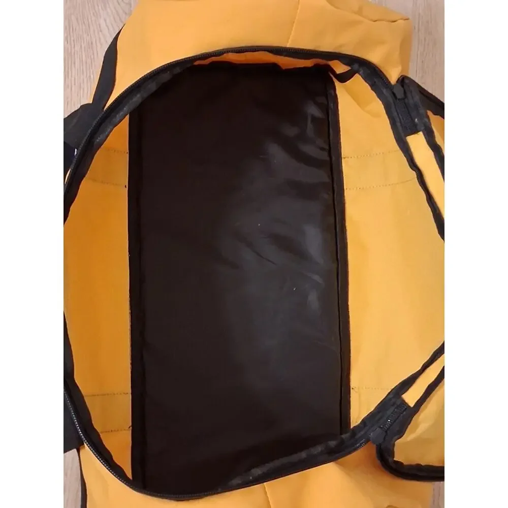 Johnnie Walker Water Resistant Duffel Bag Travel Weekender Yellow Pre-owned